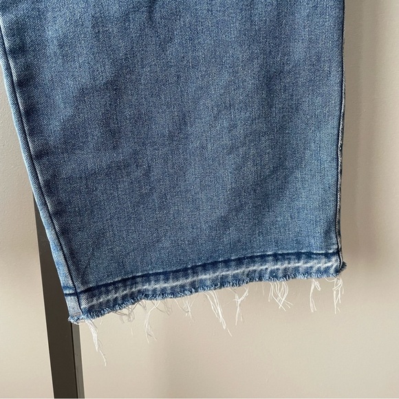 Rachel Roy Wide Leg Denim Jeans Fray Raw Hem Size 12 / 31 - Picture 4 of 7